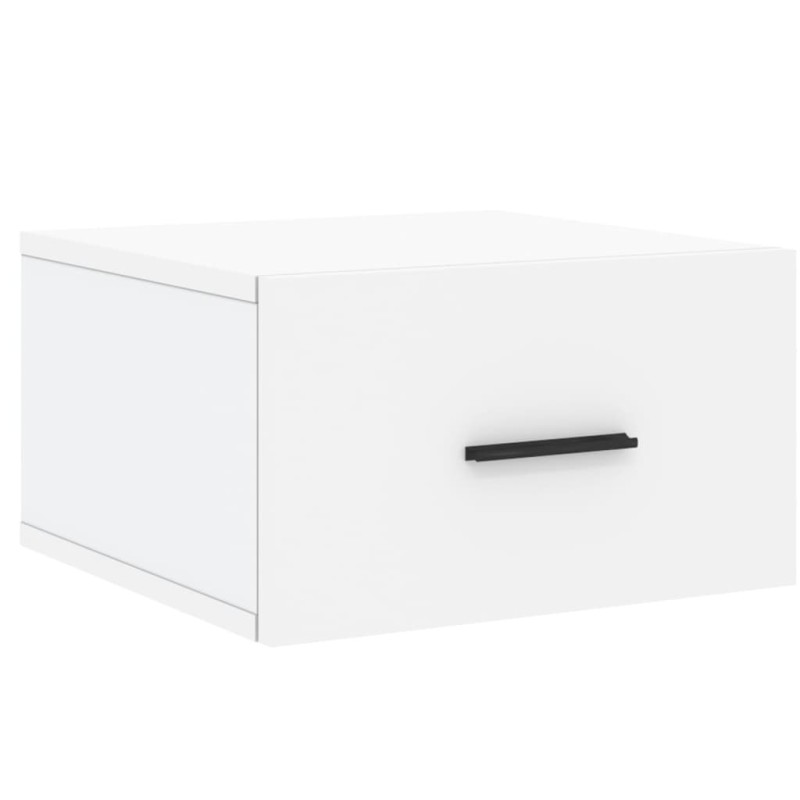 vidaXL Κομοδίνο Επιτοίχιο Λευκά 35 x 35 x 20 εκ.