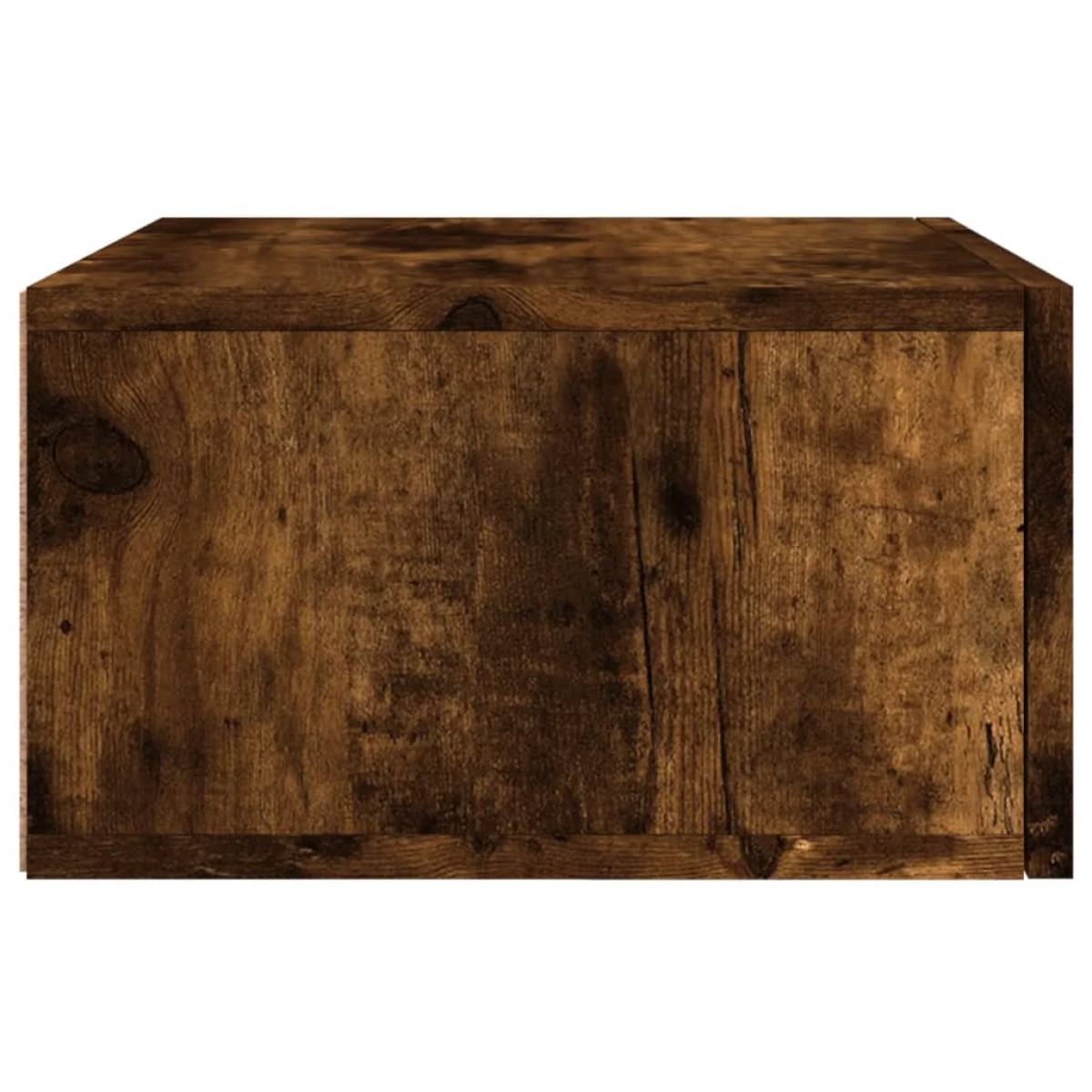 vidaXL Κομοδίνο Επιτοίχιο Καπνιστή Δρυς 35 x 35 x 20 εκ.