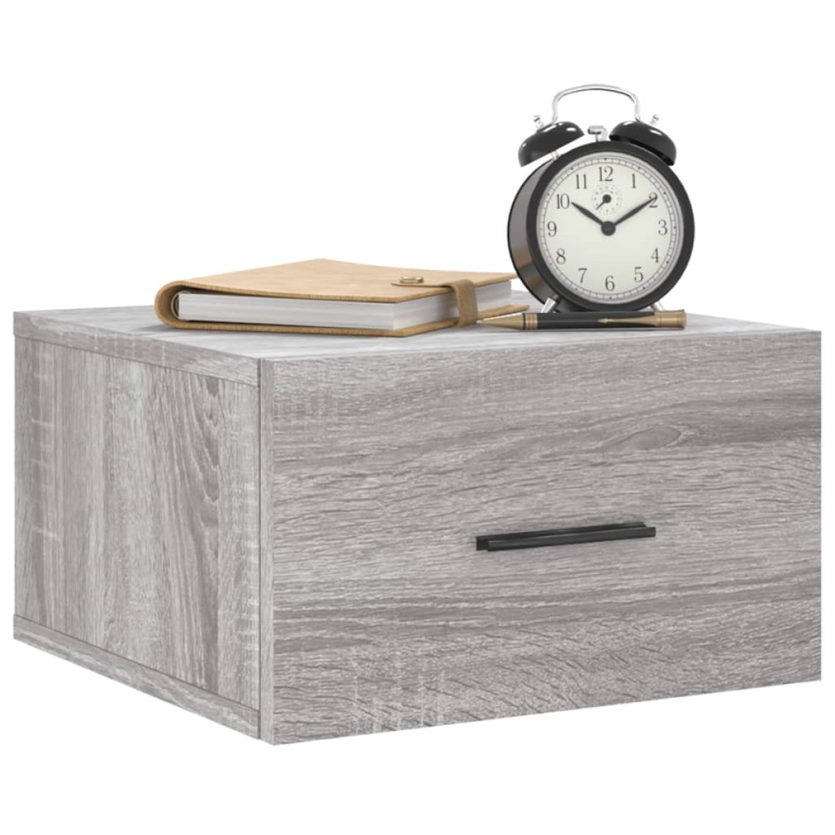 vidaXL Κομοδίνα Επιτοίχια Γκρι Sonoma 35 x 35 x 20 εκ.