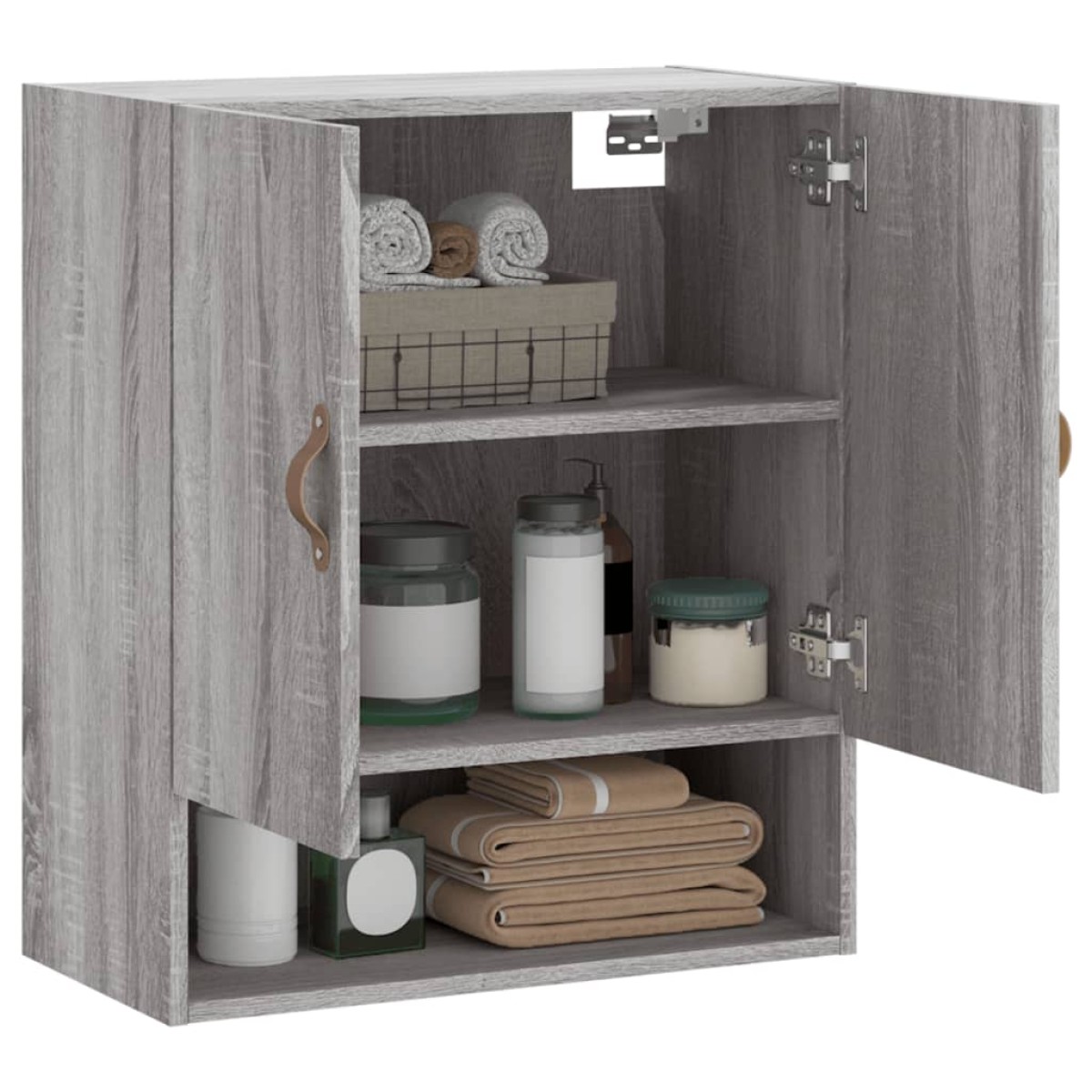 vidaXL Ντουλάπι Τοίχου Γκρι Sonoma 60x31x70εκ. Επεξεργασμένο Ξύλο