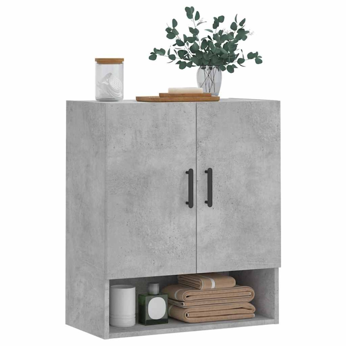 vidaXL Ντουλάπι Τοίχου Γκρι Σκυρ. 60x31x70 εκ. Επεξεργασμένο Ξύλο