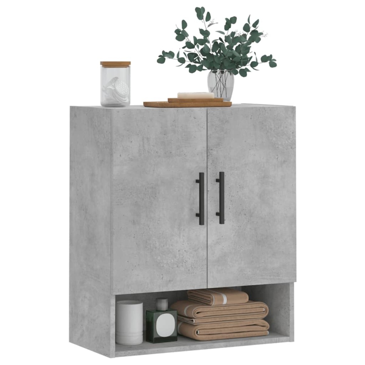 vidaXL Ντουλάπι Τοίχου Γκρι Σκυρ. 60x31x70 εκ. Επεξεργασμένο Ξύλο