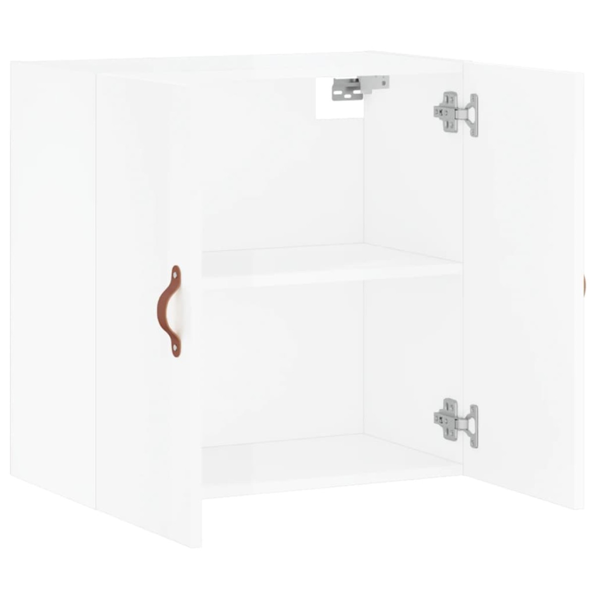 vidaXL Ντουλάπι Τοίχου Γυαλιστερό Λευκό 60x31x60 εκ Επεξεργασμένο Ξύλο