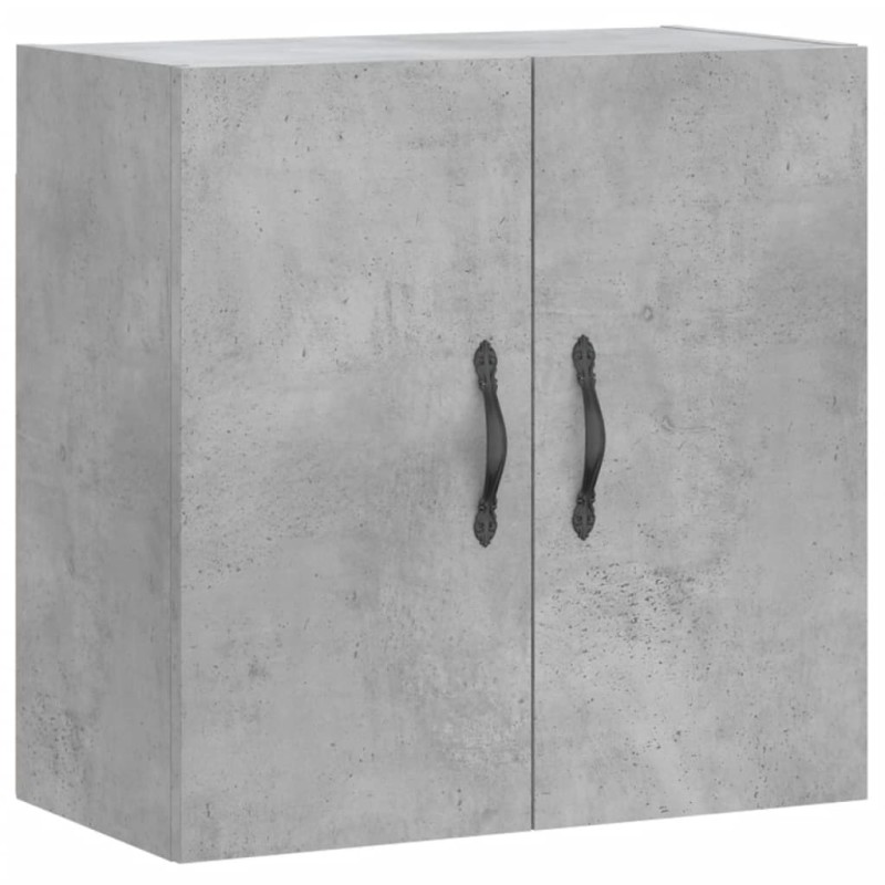 vidaXL Ντουλάπι Τοίχου Γκρι Σκυροδέματος 60x31x60 εκ. Επεξεργ. Ξύλο