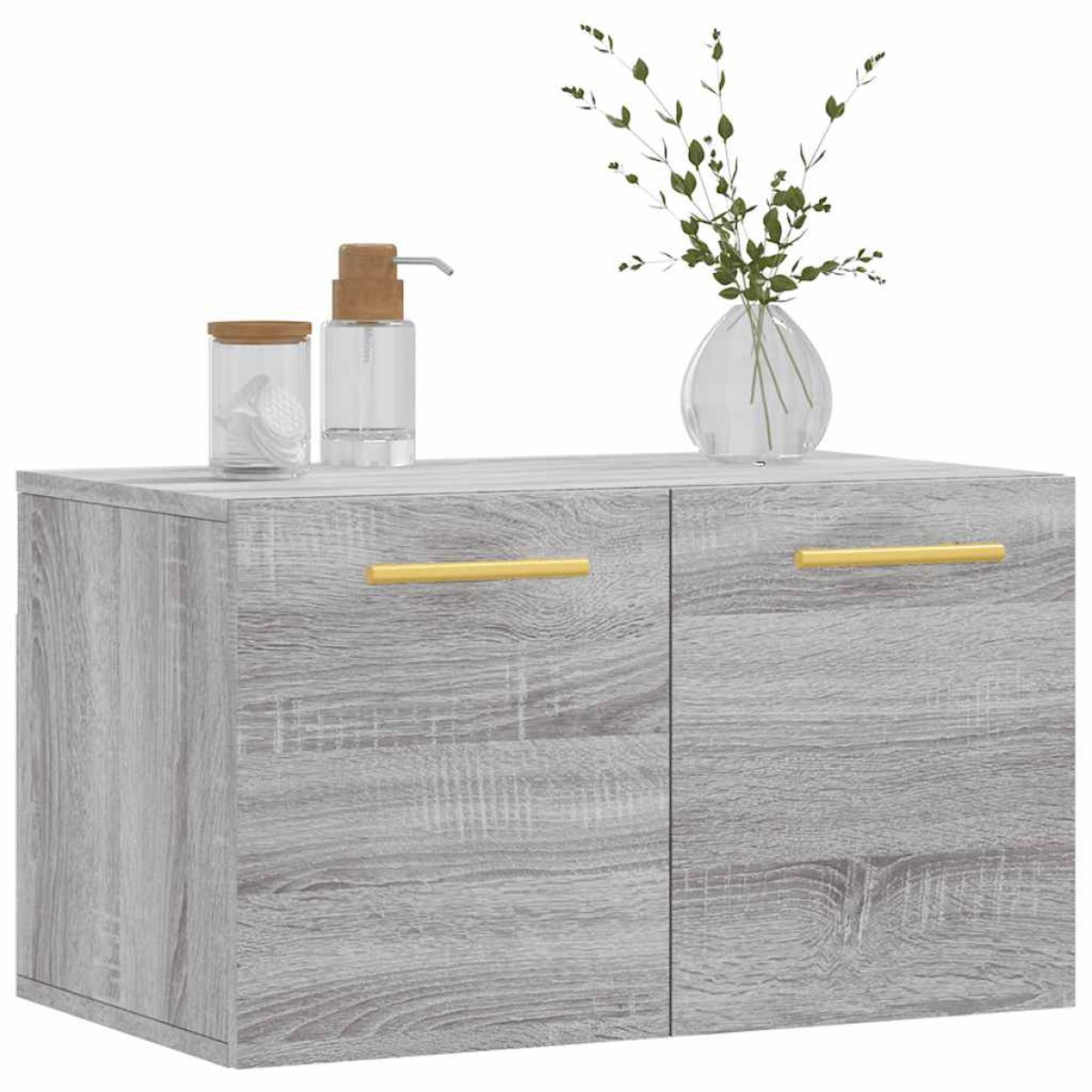 vidaXL Ντουλάπι Τοίχου Γκρι Sonoma 60x36,5x35 εκ. Επεξεργασμένο Ξύλο
