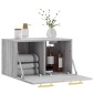 vidaXL Ντουλάπι Τοίχου Γκρι Sonoma 60x36,5x35 εκ. Επεξεργασμένο Ξύλο