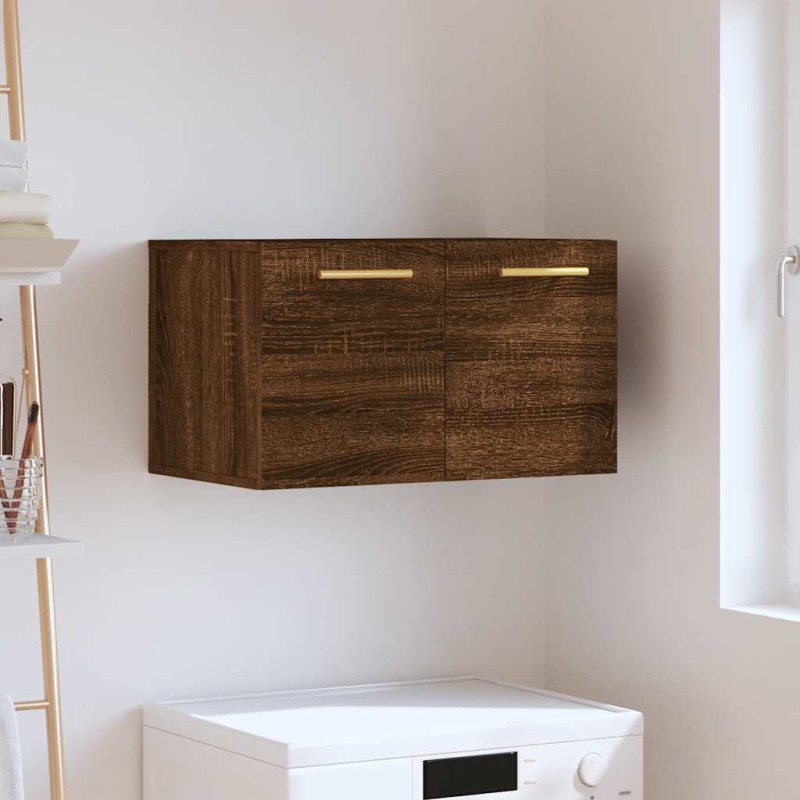 vidaXL Ντουλάπι Τοίχου Καφέ Δρυς 60x36,5x35 εκ. Επεξεργασμένο Ξύλο