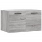 vidaXL Ντουλάπι Τοίχου Γκρι Sonoma 60x36,5x35 εκ. Επεξεργασμένο Ξύλο