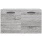 vidaXL Ντουλάπι Τοίχου Γκρι Sonoma 60x36,5x35 εκ. Επεξεργασμένο Ξύλο