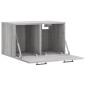 vidaXL Ντουλάπι Τοίχου Γκρι Sonoma 60x36,5x35 εκ. Επεξεργασμένο Ξύλο