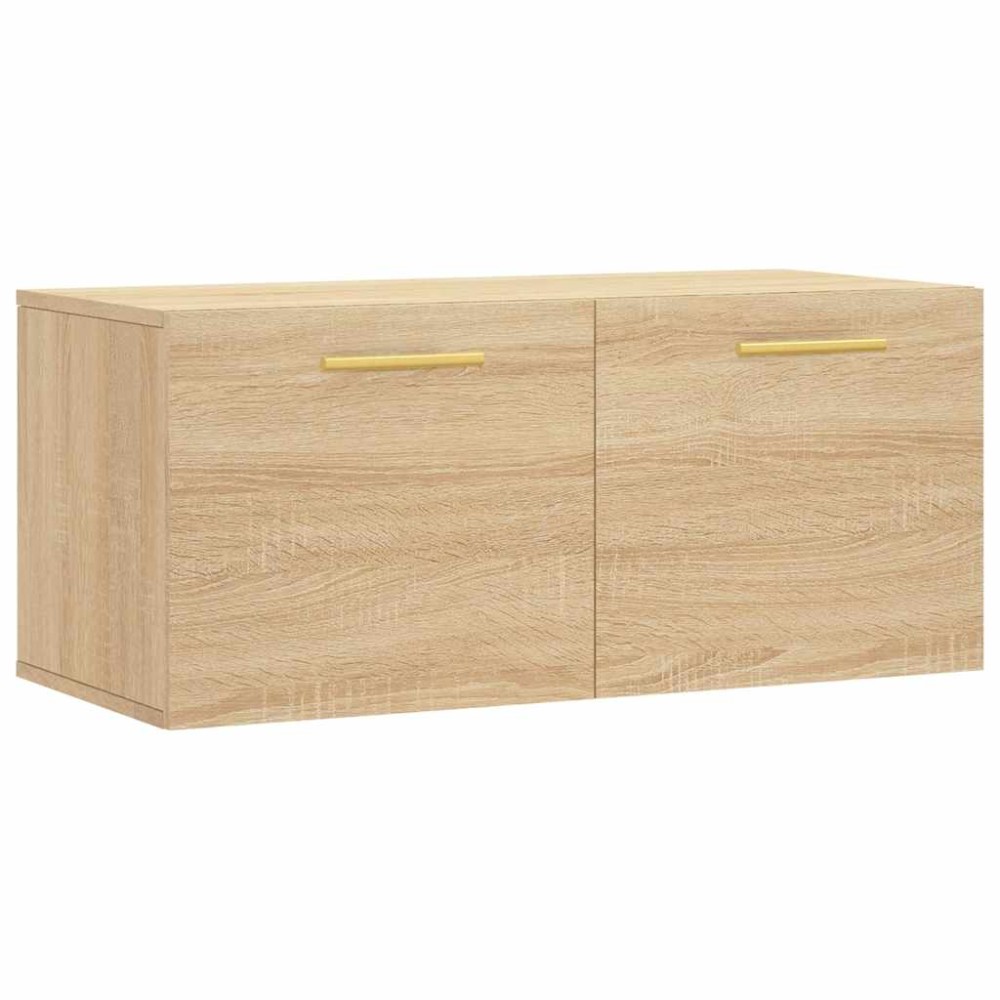 vidaXL Ντουλάπι Τοίχου Sonoma Δρυς 80x36,5x35 εκ. Επεξεργασμένο Ξύλο