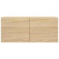 vidaXL Ντουλάπι Τοίχου Sonoma Δρυς 80x36,5x35 εκ. Επεξεργασμένο Ξύλο