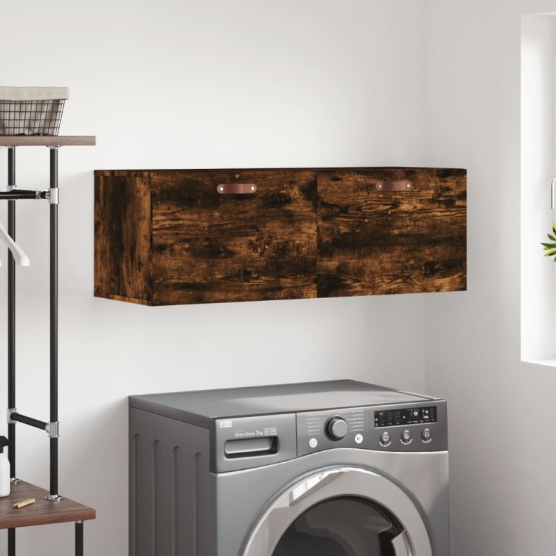 vidaXL Ντουλάπι Τοίχου Καπνιστή δρυς 100x36,5x35εκ. Επεξεργασμένο Ξύλο