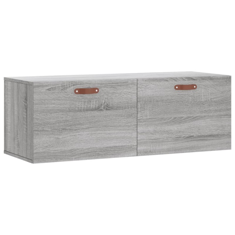 vidaXL Ντουλάπι Τοίχου Γκρι Sonoma 100x36,5x35 εκ. Επεξεργασμένο Ξύλο