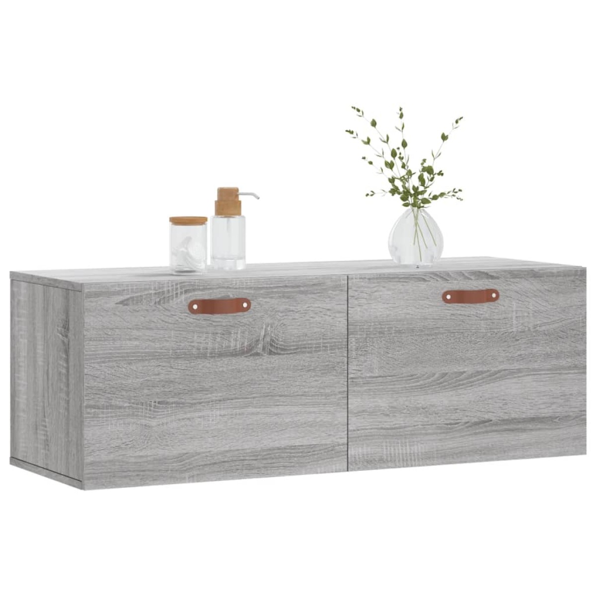 vidaXL Ντουλάπι Τοίχου Γκρι Sonoma 100x36,5x35 εκ. Επεξεργασμένο Ξύλο