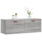 vidaXL Ντουλάπι Τοίχου Γκρι Sonoma 100x36,5x35 εκ. Επεξεργασμένο Ξύλο