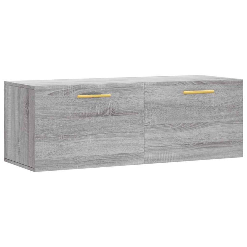 vidaXL Ντουλάπι Τοίχου Γκρι Sonoma 100x36,5x35 εκ. Επεξεργασμένο Ξύλο