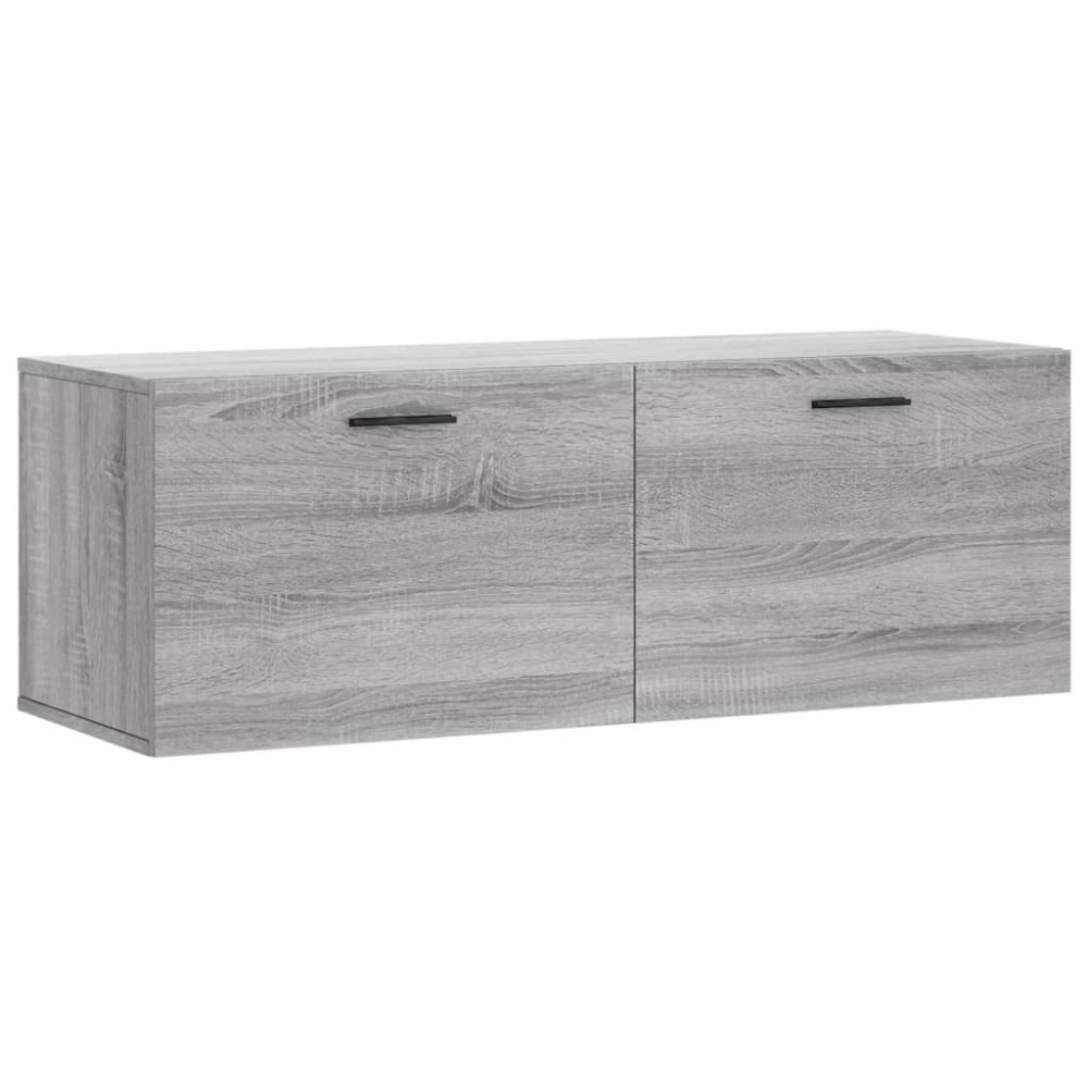 vidaXL Ντουλάπι Τοίχου Γκρι Sonoma 100x36,5x35 εκ. Επεξεργασμένο Ξύλο