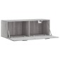 vidaXL Ντουλάπι Τοίχου Γκρι Sonoma 100x36,5x35 εκ. Επεξεργασμένο Ξύλο