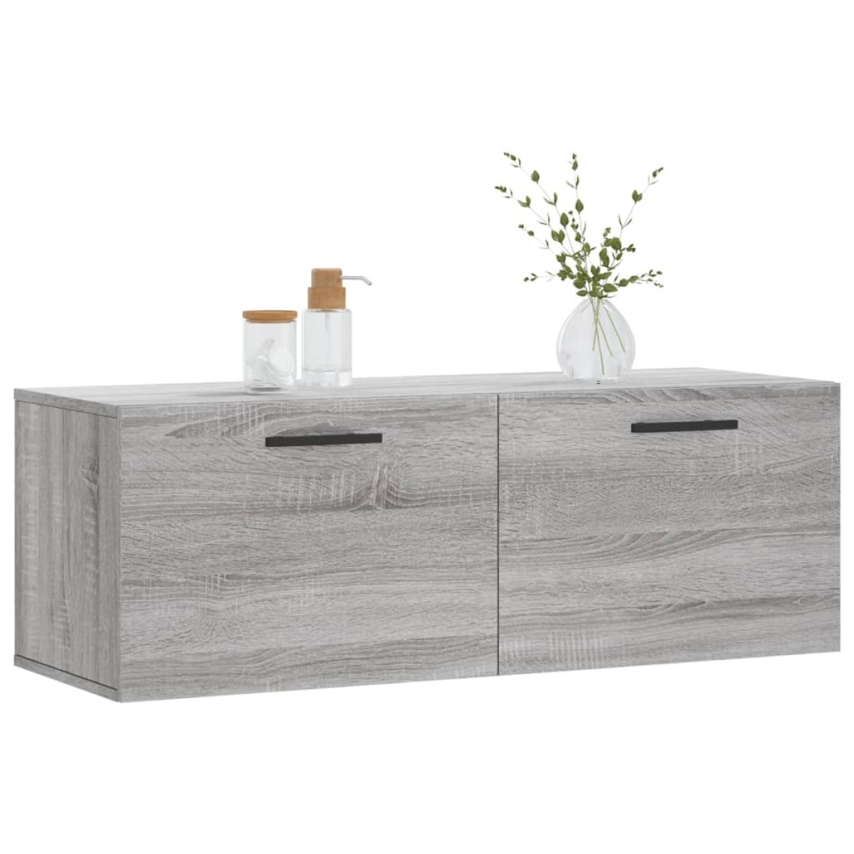 vidaXL Ντουλάπι Τοίχου Γκρι Sonoma 100x36,5x35 εκ. Επεξεργασμένο Ξύλο