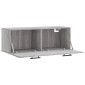 vidaXL Ντουλάπι Τοίχου Γκρι Sonoma 100x36,5x35 εκ. Επεξεργασμένο Ξύλο