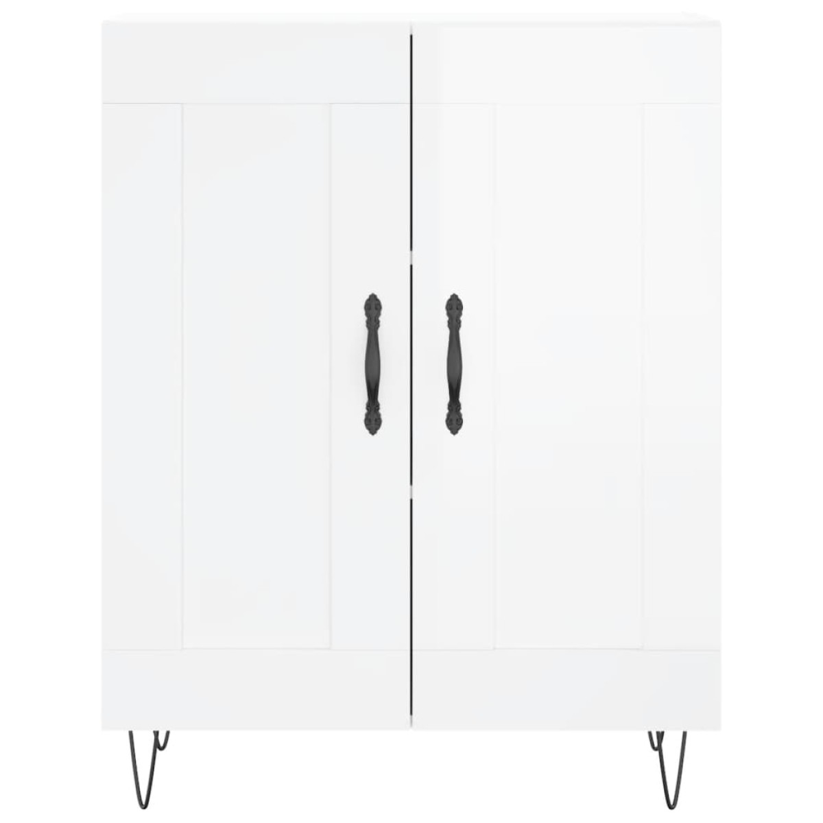 vidaXL Ντουλάπι Γυαλιστερό Λευκό 69,5x34x90 εκ. Επεξεργασμένο Ξύλο
