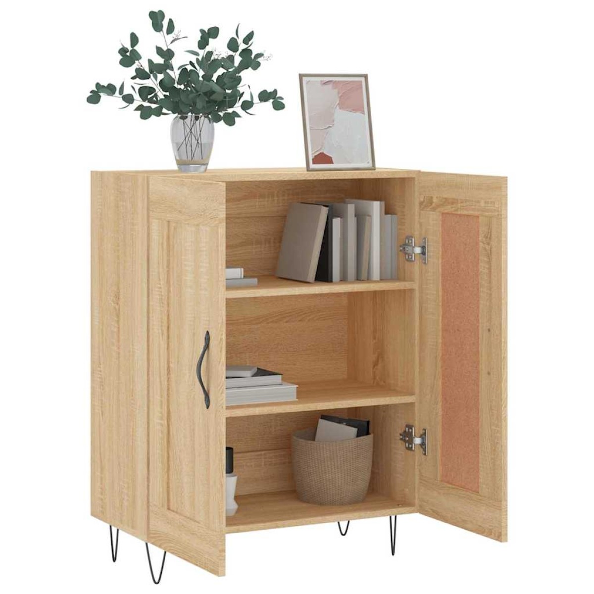vidaXL Ντουλάπι Sonoma Δρυς 69,5 x 34 x 90 εκ. από Επεξεργασμένο Ξύλο