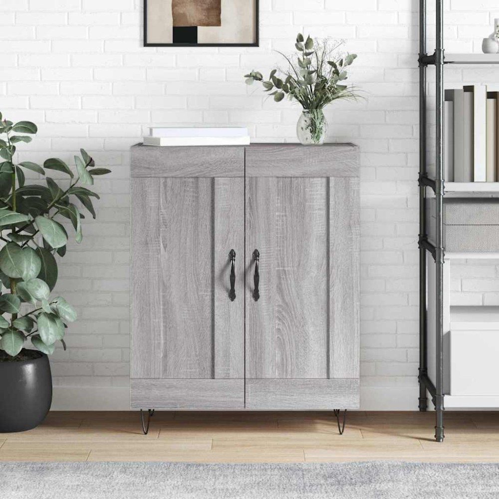 vidaXL Ντουλάπι Γκρι Sonoma 69,5 x 34 x 90 εκ. από Επεξεργασμένο Ξύλο