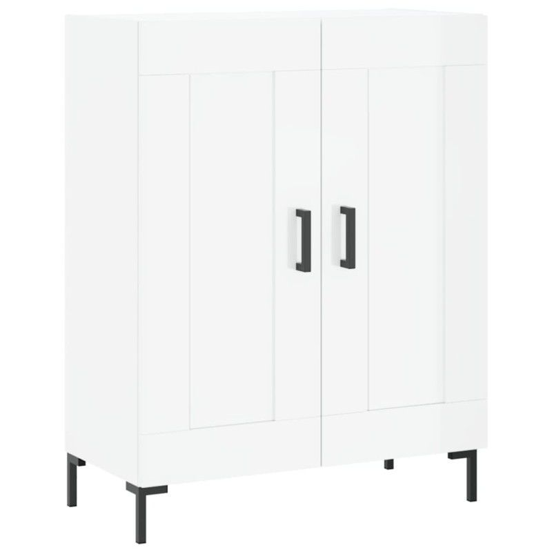 vidaXL Ντουλάπι Γυαλιστερό Λευκό 69,5x34x90 εκ. Επεξεργασμένο Ξύλο