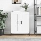 vidaXL Ντουλάπι Λευκό 69,5 x 34 x 90 εκ. από Επεξεργασμένο Ξύλο