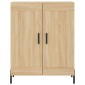 vidaXL Ντουλάπι Sonoma Δρυς 69,5 x 34 x 90 εκ. από Επεξεργασμένο Ξύλο
