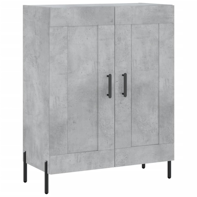 vidaXL Ντουλάπι Γκρι Σκυροδέματος 69,5x34x90 εκ. Επεξεργασμένο Ξύλο