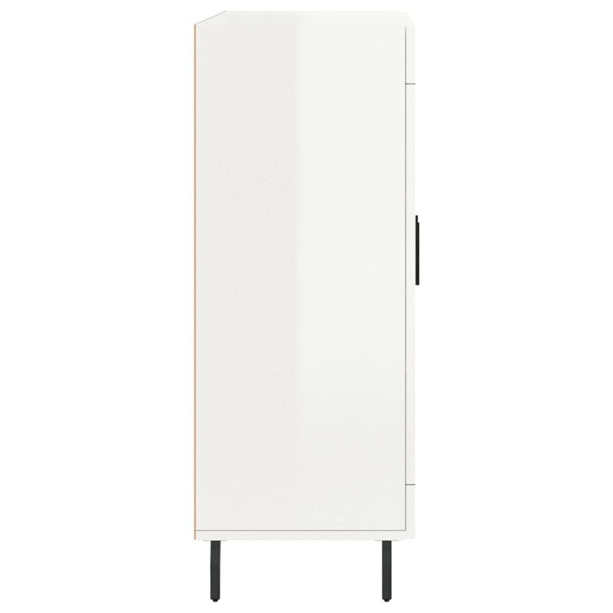 vidaXL Ντουλάπι Γυαλιστερό Λευκό 69,5x34x90 εκ. Επεξεργασμένο Ξύλο