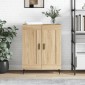 vidaXL Ντουλάπι Sonoma Δρυς 69,5 x 34 x 90 εκ. από Επεξεργασμένο Ξύλο