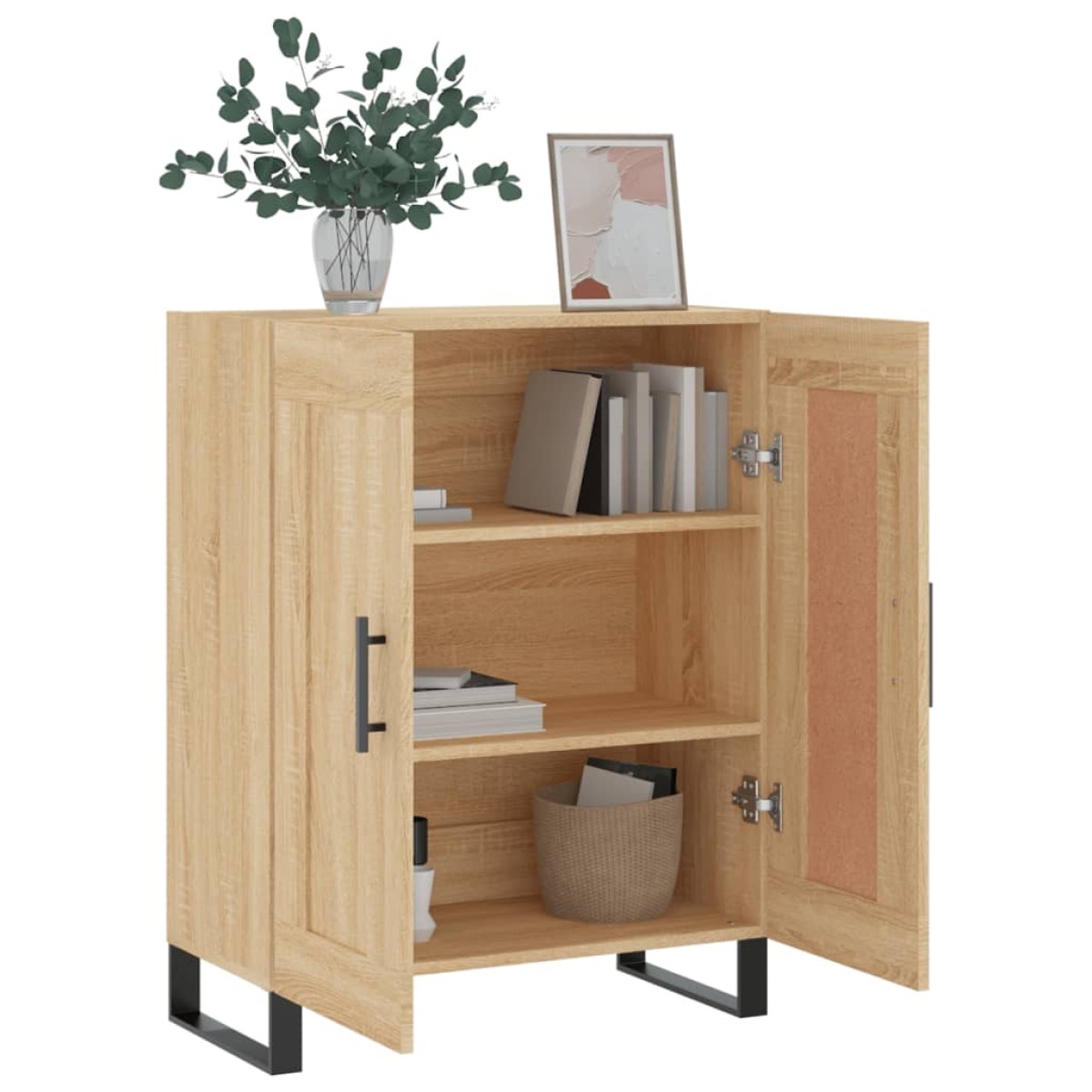 vidaXL Ντουλάπι Sonoma Δρυς 69,5 x 34 x 90 εκ. από Επεξεργασμένο Ξύλο