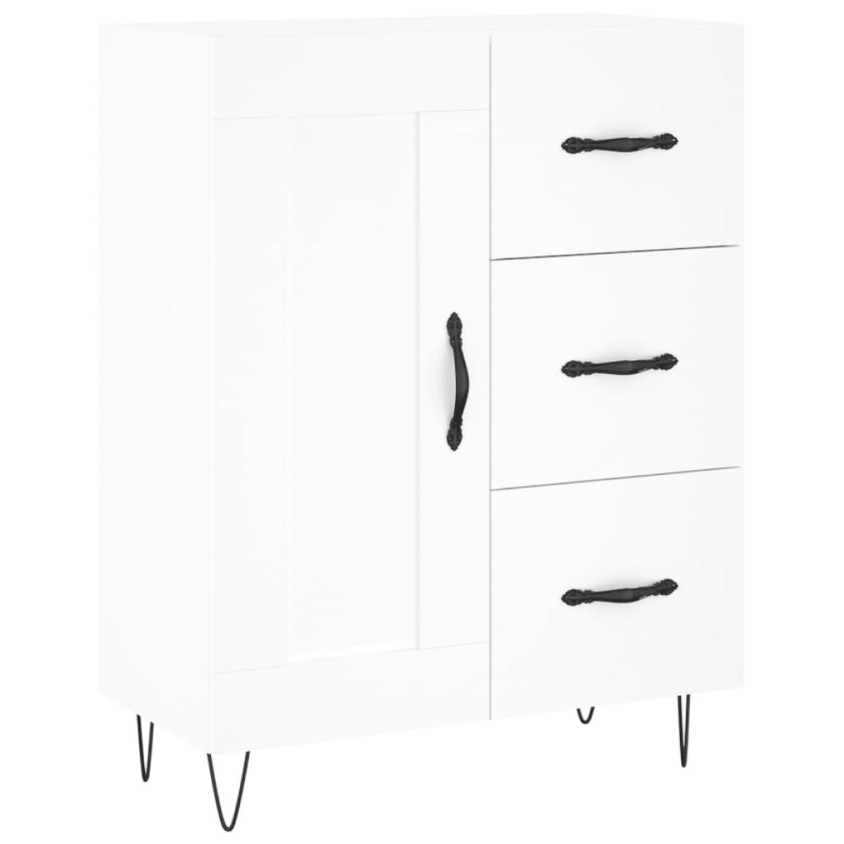 vidaXL Ντουλάπι Λευκό 69,5 x 34 x 90 εκ. από Επεξεργασμένο Ξύλο