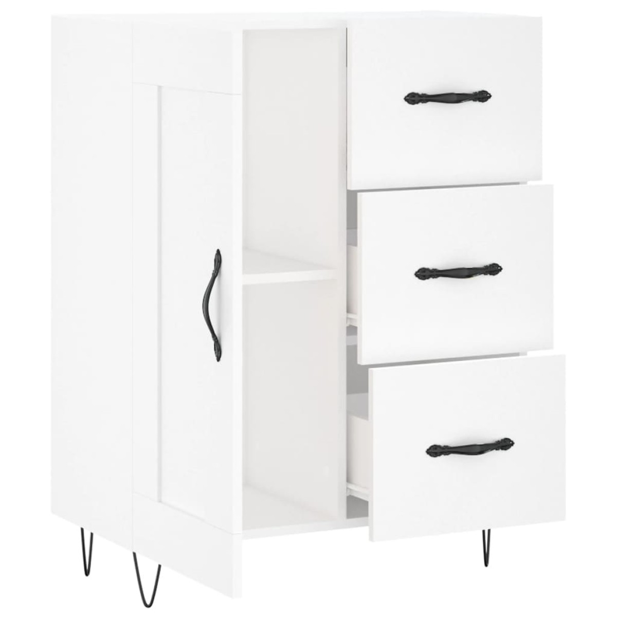 vidaXL Ντουλάπι Λευκό 69,5 x 34 x 90 εκ. από Επεξεργασμένο Ξύλο