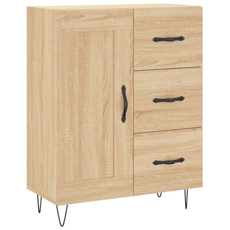 vidaXL Ντουλάπι Sonoma Δρυς 69,5 x 34 x 90 εκ. από Επεξεργασμένο Ξύλο