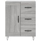 vidaXL Ντουλάπι Γκρι Sonoma 69,5 x 34 x 90 εκ. από Επεξεργασμένο Ξύλο