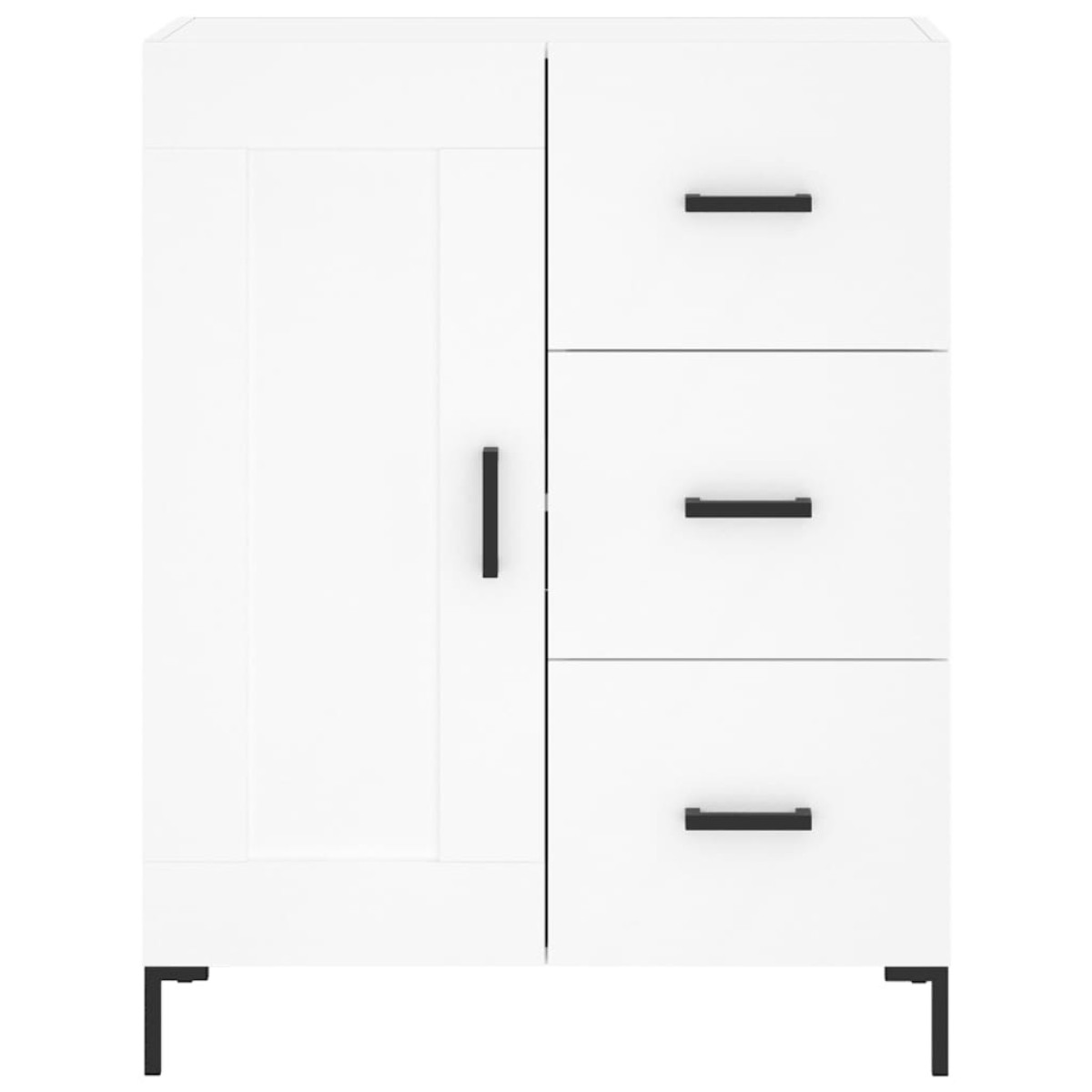 vidaXL Ντουλάπι Λευκό 69,5 x 34 x 90 εκ. από Επεξεργασμένο Ξύλο