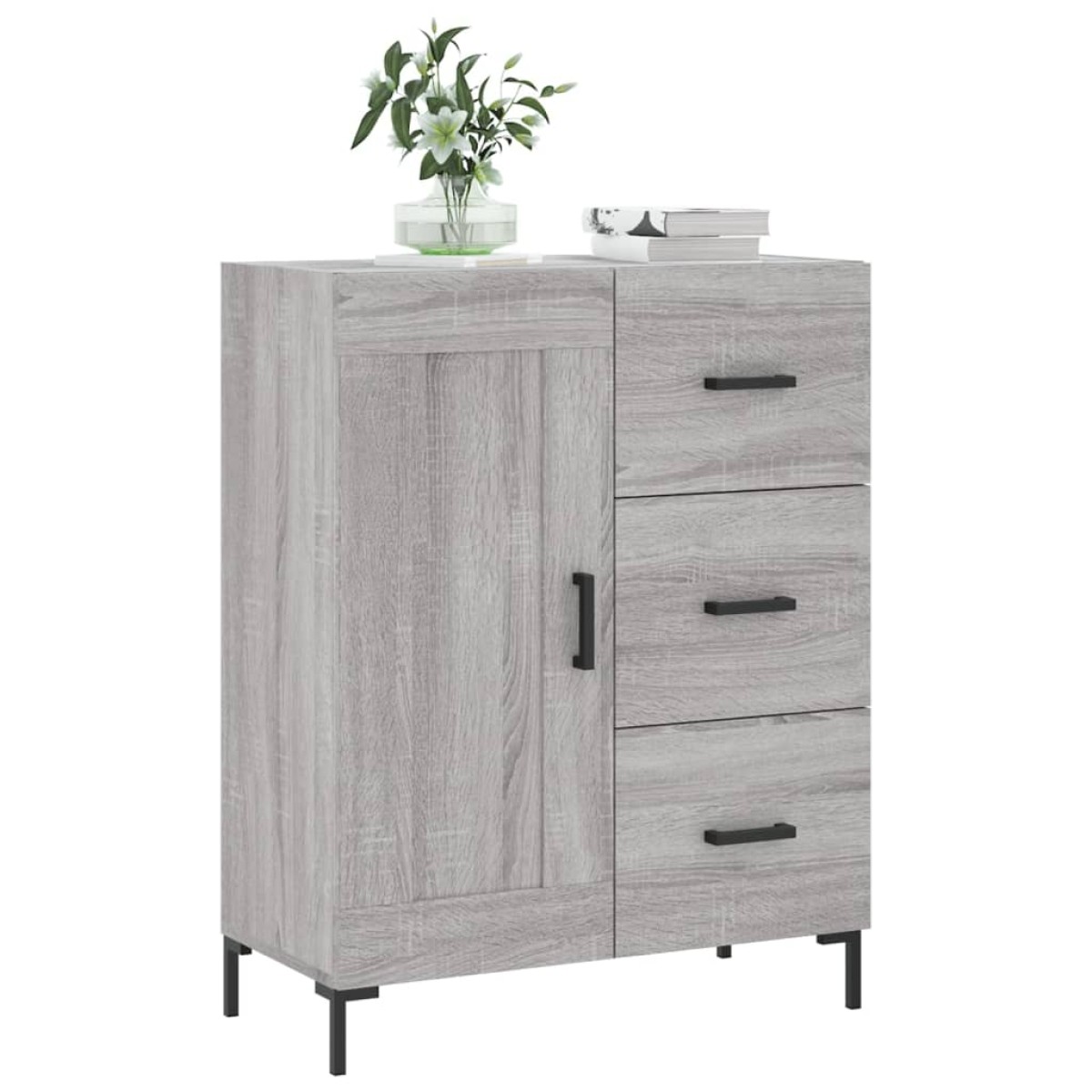 vidaXL Ντουλάπι Γκρι Sonoma 69,5 x 34 x 90 εκ. από Επεξεργασμένο Ξύλο