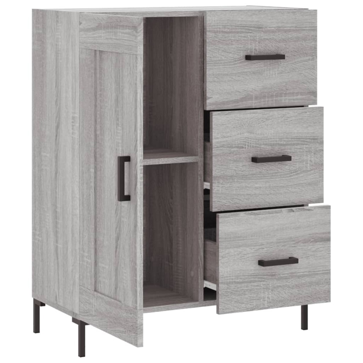 vidaXL Ντουλάπι Γκρι Sonoma 69,5 x 34 x 90 εκ. από Επεξεργασμένο Ξύλο