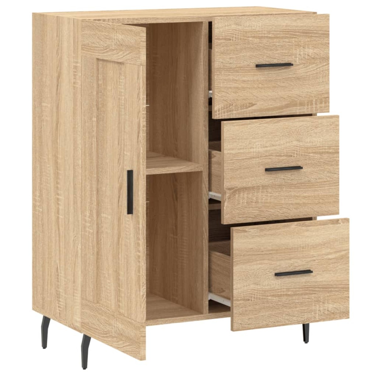 vidaXL Ντουλάπι Sonoma Δρυς 69,5 x 34 x 90 εκ. από Επεξεργασμένο Ξύλο
