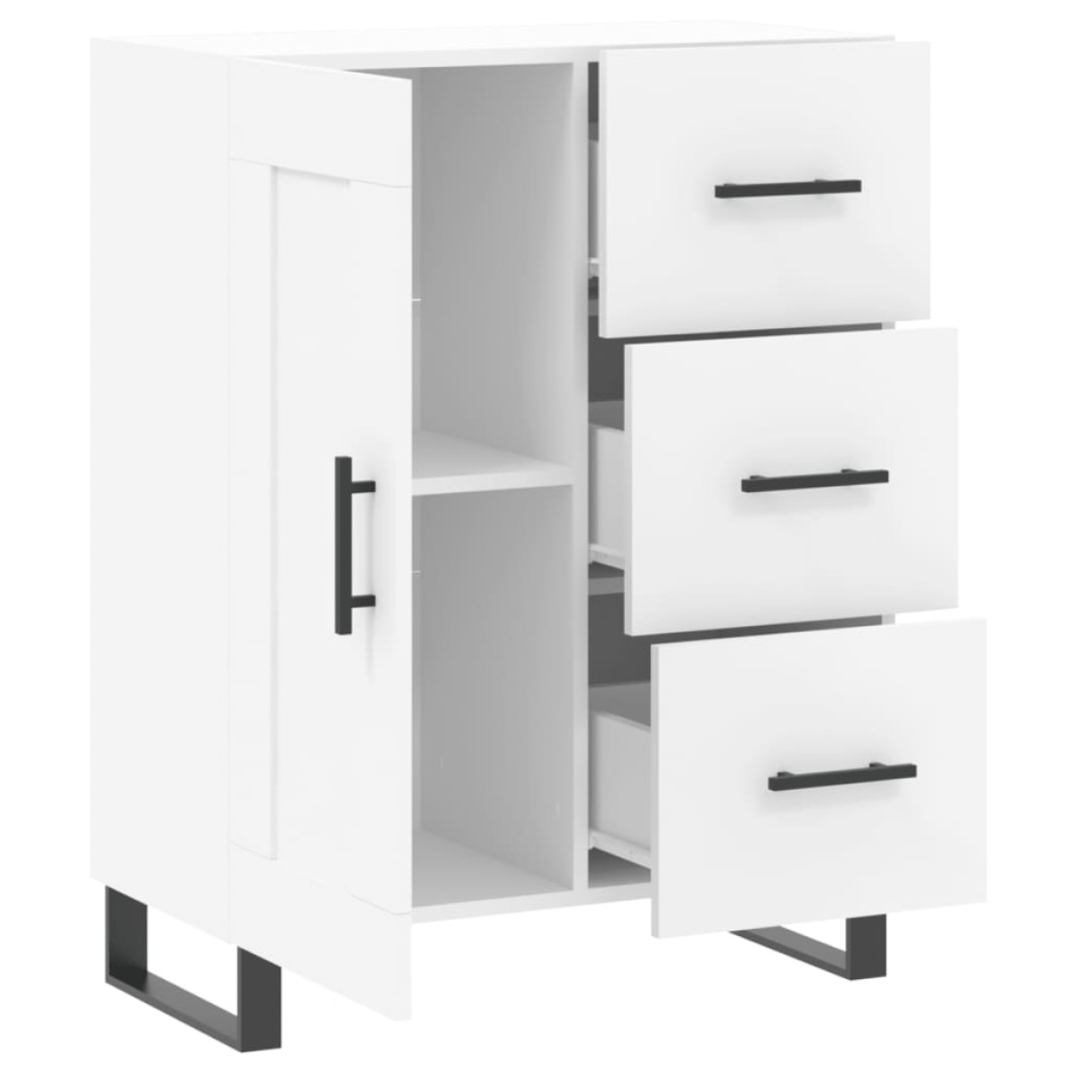 vidaXL Ντουλάπι Λευκό 69,5 x 34 x 90 εκ. από Επεξεργασμένο Ξύλο