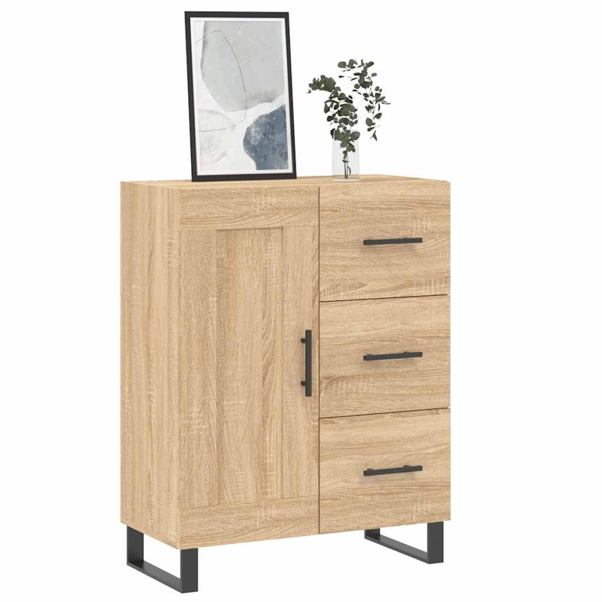 vidaXL Ντουλάπι Sonoma Δρυς 69,5 x 34 x 90 εκ. από Επεξεργασμένο Ξύλο