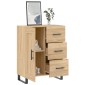 vidaXL Ντουλάπι Sonoma Δρυς 69,5 x 34 x 90 εκ. από Επεξεργασμένο Ξύλο
