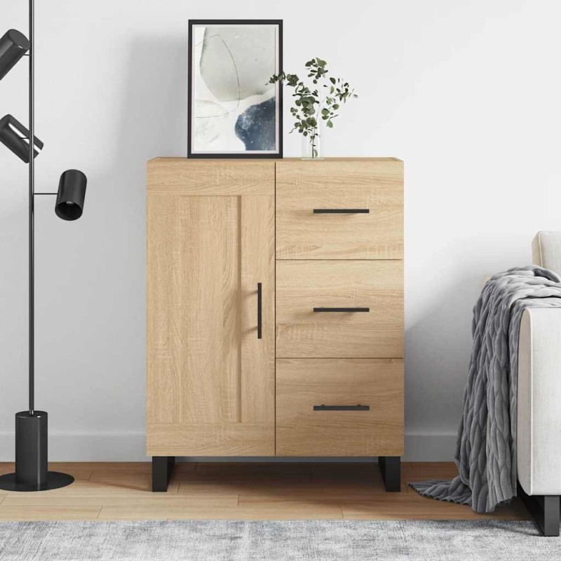 vidaXL Ντουλάπι Sonoma Δρυς 69,5 x 34 x 90 εκ. από Επεξεργασμένο Ξύλο