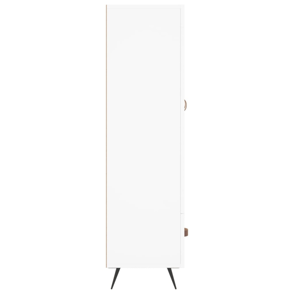 vidaXL Ντουλάπα Λευκή 69,5 x 31 x 115 εκ. από Επεξεργασμένο Ξύλο