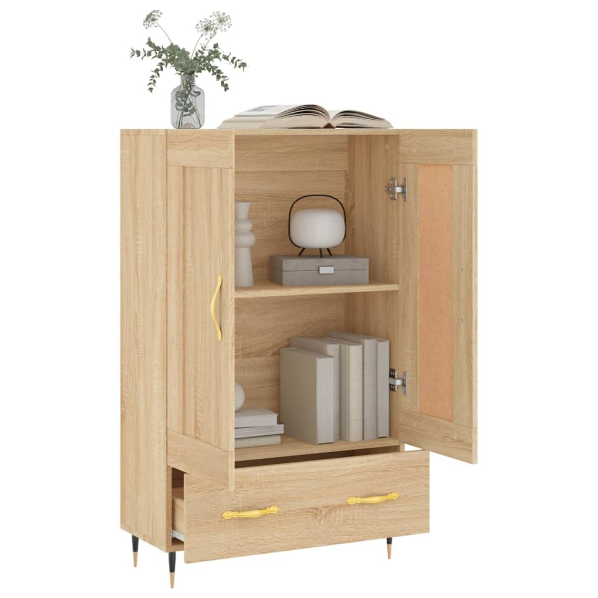 vidaXL Ντουλάπα Sonoma Δρυς 69,5 x 31 x 115 εκ. από Επεξεργασμένο Ξύλο