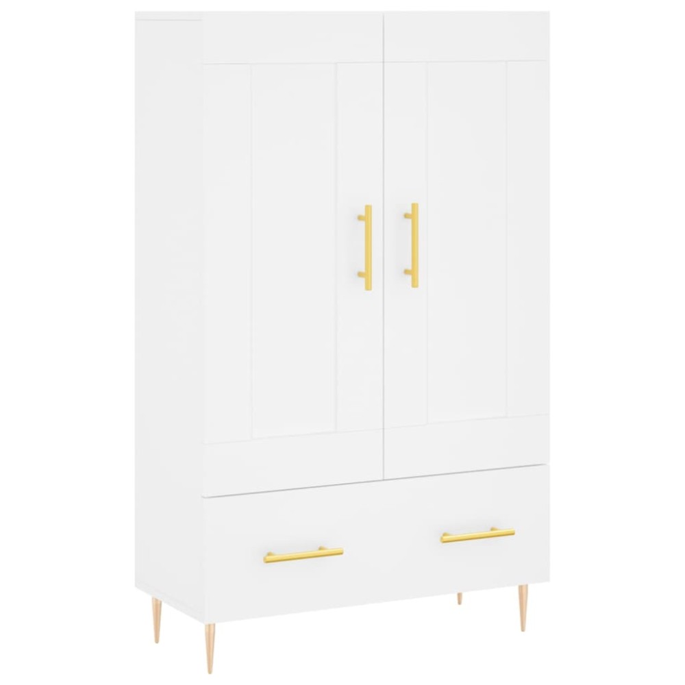 vidaXL Ντουλάπα Λευκή 69,5 x 31 x 115 εκ. από Επεξεργασμένο Ξύλο